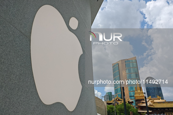 The largest Apple store in Asia is opening in Shanghai, China, on August 19, 2024. 