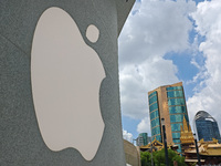 The largest Apple store in Asia is opening in Shanghai, China, on August 19, 2024. (