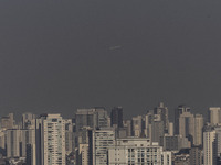 A layer of pollution is covering the sky in Sao Paulo, Brazil, on the morning of Monday, August 19, 2024. After two weeks of intense cold, S...