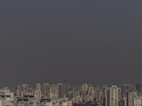 A layer of pollution is covering the sky in Sao Paulo, Brazil, on the morning of Monday, August 19, 2024. After two weeks of intense cold, S...