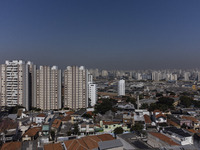 A layer of pollution is covering the sky in Sao Paulo, Brazil, on the morning of Monday, August 19, 2024. After two weeks of intense cold, S...