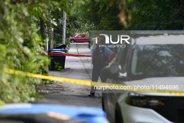 A 25-year-old male victim is being shot numerous times and killed on the 8200 block of S. South Shore Drive in Chicago, Illinois, United Sta...