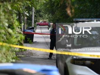 A 25-year-old male victim is being shot numerous times and killed on the 8200 block of S. South Shore Drive in Chicago, Illinois, United Sta...