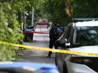 A 25-year-old male victim is being shot numerous times and killed on the 8200 block of S. South Shore Drive in Chicago, Illinois, United Sta...