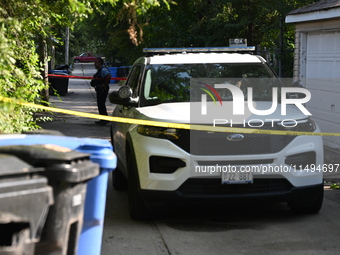 A 25-year-old male victim is being shot numerous times and killed on the 8200 block of S. South Shore Drive in Chicago, Illinois, United Sta...