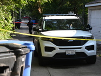 A 25-year-old male victim is being shot numerous times and killed on the 8200 block of S. South Shore Drive in Chicago, Illinois, United Sta...