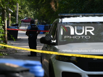 A 25-year-old male victim is being shot numerous times and killed on the 8200 block of S. South Shore Drive in Chicago, Illinois, United Sta...