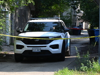 A 25-year-old male victim is being shot numerous times and killed on the 8200 block of S. South Shore Drive in Chicago, Illinois, United Sta...