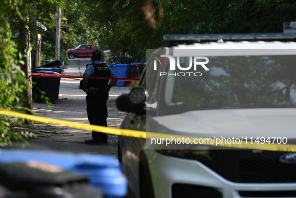 A 25-year-old male victim is being shot numerous times and killed on the 8200 block of S. South Shore Drive in Chicago, Illinois, United Sta...