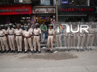 The police force is deploying to stop medical students and doctors who are protesting against the rape and murder of a PGT woman doctor at G...