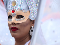 A member of the sexual minority LGBTIQ+ group of Nepal is participating in the Gaijatra (Pride) parade in Kathmandu, Nepal, on August 20, 20...