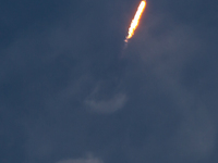 A brand new SpaceX Falcon 9 rocket is passing the sound barrier and going supersonic while carrying another 22 Starlink satellites to Low Ea...