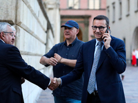 Former Polish Prime Minister Mateusz Morawiecki is attending Jaroslaw Kaczynski's monthly visit to Wawel in Krakow, Poland, on August 18, 20...