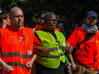 Pro-Palestine protesters organized a march on the first day of the Democratic National Convention on August 19, 2024. The protesters marched...