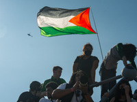 Pro-Palestine protesters organized a march on the first day of the Democratic National Convention on August 19, 2024. The protesters marched...