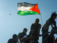 Pro-Palestine protesters organized a march on the first day of the Democratic National Convention on August 19, 2024. The protesters marched...