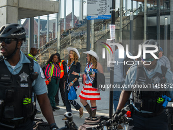 Pro-Palestine protesters organized a march on the first day of the Democratic National Convention on August 19, 2024. The protesters marched...