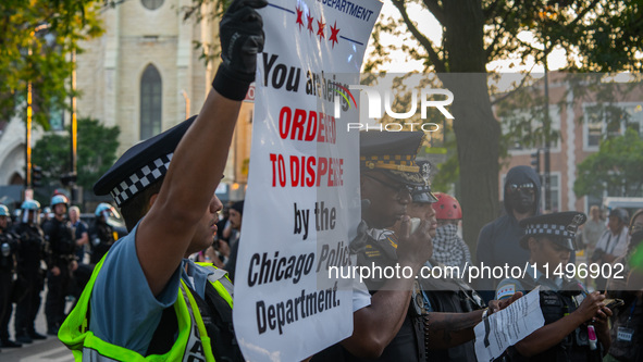 Pro-Palestine protesters organized a march on the first day of the Democratic National Convention on August 19, 2024. The protesters marched...