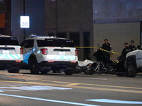 Six people are being shot, with one dead, in a mass shooting on the 5100 block of S. Ashland Avenue in Chicago, Illinois, United States, on...