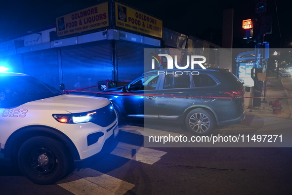 Chicago police officers are responding to a call of shots fired and discovering multiple people have been shot in Chicago, Illinois, United...