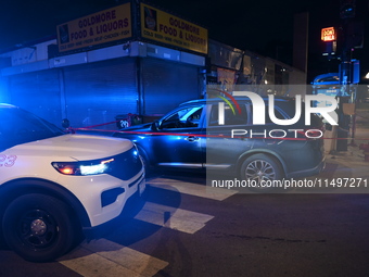 Chicago police officers are responding to a call of shots fired and discovering multiple people have been shot in Chicago, Illinois, United...