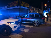 Chicago police officers are responding to a call of shots fired and discovering multiple people have been shot in Chicago, Illinois, United...