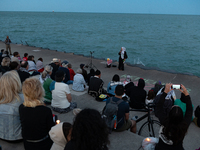 The American Friends Service Committee (AFSC) holds an interfaith vigil for those killed in Gaza, calling for a permanent ceasefire on Augus...