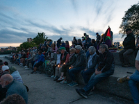 The American Friends Service Committee (AFSC) holds an interfaith vigil for those killed in Gaza, calling for a permanent ceasefire on Augus...