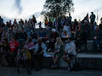 The American Friends Service Committee (AFSC) holds an interfaith vigil for those killed in Gaza, calling for a permanent ceasefire on Augus...