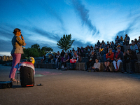 The American Friends Service Committee (AFSC) holds an interfaith vigil for those killed in Gaza, calling for a permanent ceasefire on Augus...