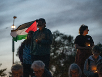 The American Friends Service Committee (AFSC) holds an interfaith vigil for those killed in Gaza, calling for a permanent ceasefire on Augus...