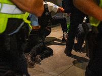 Pro-Palestinian protesters tried to rally outside the Israeli consulate in Chicago, United States, on August 20, 2024. (