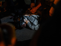 Pro-Palestinian protesters tried to rally outside the Israeli consulate in Chicago, United States, on August 20, 2024. (