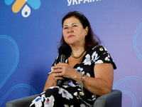 Ambassador of the EU to Ukraine Katarina Mathernova attends the Congress of Local and Regional Authorities under the President of Ukraine in...