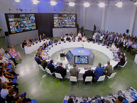 A meeting of the Congress of Local and Regional Authorities under the President of Ukraine takes place in Kropyvnytskyi, Ukraine, on August...