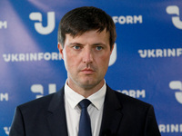 Acting Minister of Agrarian Policy and Food of Ukraine Taras Vysotskyi attends the Congress of Local and Regional Authorities under the Pres...