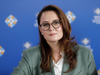 Yuliia Svyrydenko, First Deputy Prime Minister of Ukraine and Minister of Economy of Ukraine, attends a meeting of the Congress of Local and...