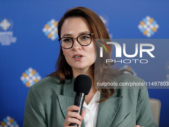 Yuliia Svyrydenko, First Deputy Prime Minister of Ukraine and Minister of Economy of Ukraine, attends a meeting of the Congress of Local and...