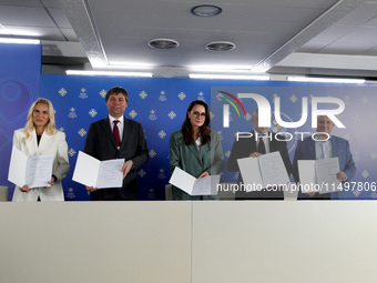 Hanna Zamazieieva, Head of the State Agency on Energy Efficiency and Energy Saving of Ukraine (SAEE), Vasyl Shkurakov, Acting Minister for C...