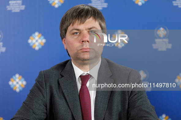 Acting Minister for Communities, Territories and Infrastructure Development of Ukraine Vasyl Shkurakov attends the Congress of Local and Reg...