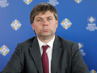 Acting Minister for Communities, Territories and Infrastructure Development of Ukraine Vasyl Shkurakov attends the Congress of Local and Reg...