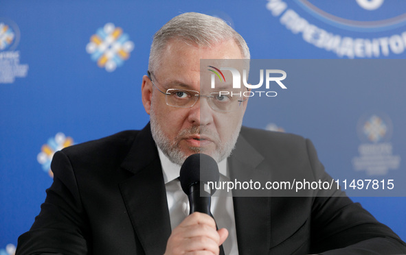 Minister of Energy of Ukraine German Galushchenko attends the Congress of Local and Regional Authorities under the President of Ukraine in K...