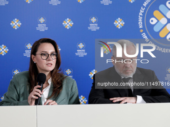 Yuliia Svyrydenko, First Deputy Prime Minister of Ukraine and Minister of Economy of Ukraine, and German Galushchenko, Minister of Energy of...