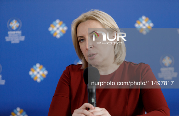 Deputy Prime Minister - Minister for Reintegration of the Temporarily Occupied Territories of Ukraine Iryna Vereshchuk attends the Congress...