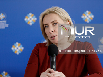 Deputy Prime Minister - Minister for Reintegration of the Temporarily Occupied Territories of Ukraine Iryna Vereshchuk attends the Congress...