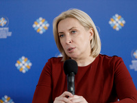 Deputy Prime Minister - Minister for Reintegration of the Temporarily Occupied Territories of Ukraine Iryna Vereshchuk attends the Congress...