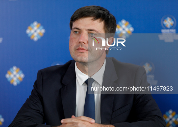 Acting Minister of Agrarian Policy and Food of Ukraine Taras Vysotskyi attends the Congress of Local and Regional Authorities under the Pres...