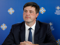 Acting Minister of Agrarian Policy and Food of Ukraine Taras Vysotskyi attends the Congress of Local and Regional Authorities under the Pres...