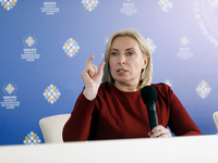 Deputy Prime Minister - Minister for Reintegration of the Temporarily Occupied Territories of Ukraine Iryna Vereshchuk attends the Congress...