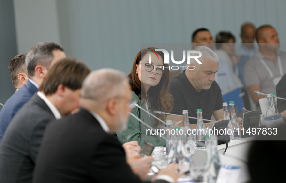 Yuliia Svyrydenko, First Deputy Prime Minister of Ukraine and Minister of Economy of Ukraine, attends a meeting of the Congress of Local and...